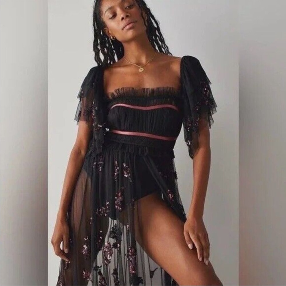 NWT Free People Just A Dream Maxi Bodysuit Dress Size XS Z498 - Picture 5 of 10